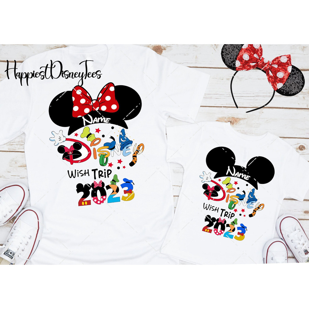 Disney Wish Trip shirt, Disney family shirt, Disney custom shirt, Disney kid's shirts, Minnie Mickey shirt, Disney 2023 matching shirt, ED58 - 1.jpg