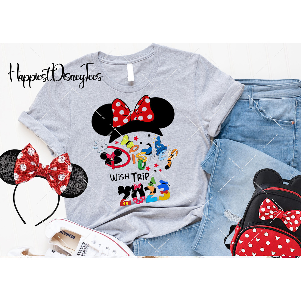 Disney Wish Trip shirt, Disney family shirt, Disney custom shirt, Disney kid's shirts, Minnie Mickey shirt, Disney 2023 matching shirt, ED58 - 2.jpg