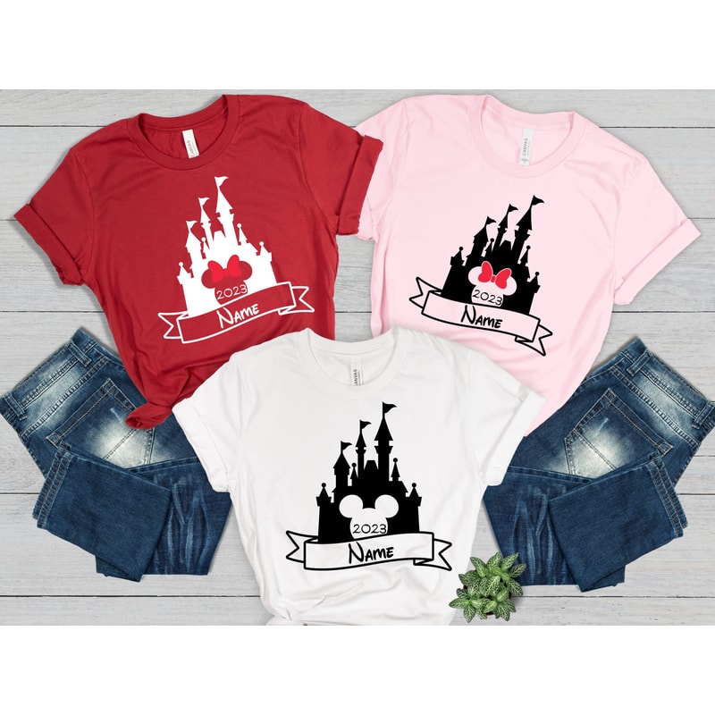 Disneyland Custom Name Shirts, Mickey And Minnie T-shirt, Disney Couple Shirt, Disney Castle Shirt, Disney Family Vacation, Disneyworld Tee - 6.jpg