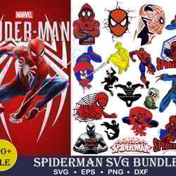 400 file spiderman bundle svg, digital download