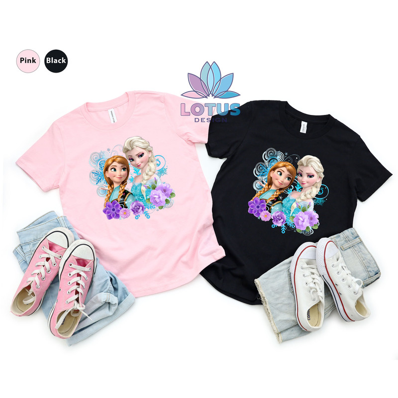 Frozen Sisters T-Shirt, Disney Princess Shirt, Frozen Shirt, Elsa Shirt, Anna Shirt, Disney Shirt, Disney Gift, Girls Disney T-Shirt - 2.jpg