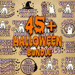 45 file spooky bundle svg, digital download