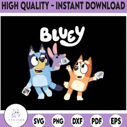bluey birthday party svg,  bluey family svg, birthday bluey svg, bluey bingo