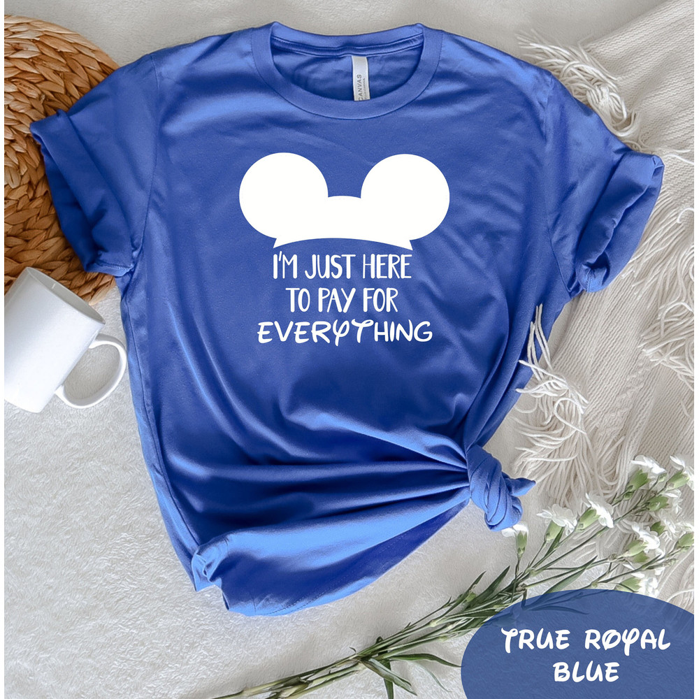 I'm Just Here To Pay For Everything T-Shirt, Disney Group Tee, Funny Disney Shirt, Funny Dad Gift, Pay for Everything Shirt, Disney Trip Tee - 3.jpg