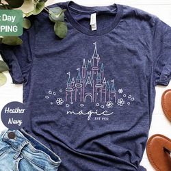 magical disney castle shirt, disney family shirt, disneyworld shirt, disney shirts for family, disney shirts