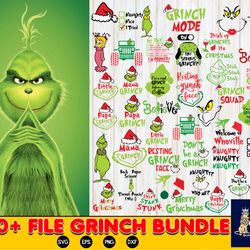 800 file grinch bundle, digital download