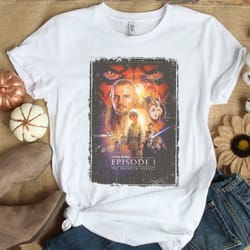 star wars the phantom menace t-shirt, disney star wars galaxy's edge trip unisex t-shirt birthday gift adult kid toddler