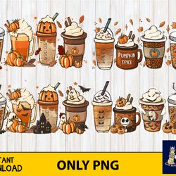 halloween coffee png 7 file, digital download