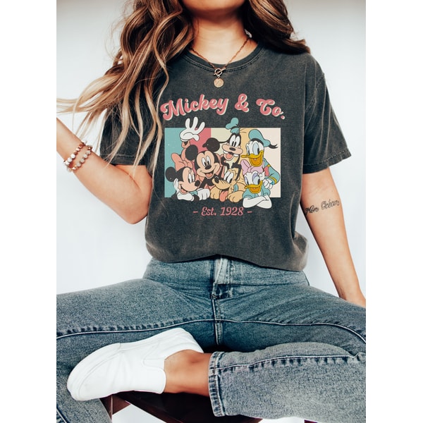 Vintage Mickey & Co 1928 Shirt, Retro Vintage Disney Shirt, Disneyland Shirt, Disneyworld Shirt, Disney Family Matching Shirt - 1.jpg