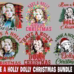have a holly dolly christmas bundle png , digital download