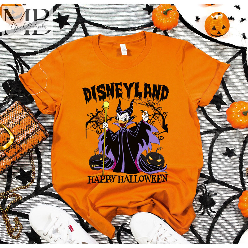 Disney Daisy Duck Maleficent Halloween Shirt, Disney Halloween Matching Shirts, Halloween Mickey Shirt, Disney family Trip Shirt - 2.jpg
