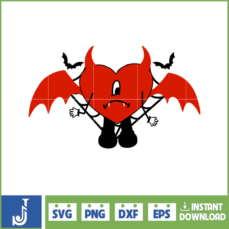 Bad Bunny Halloween Png Bad Bunny Png Bad Bunny Heart Png Un Halloween Sin Ti Png Digital Download (7).jpg