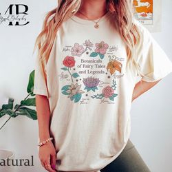 disney princess botanicals of fairy tales and legends shirt, disney princesses flowers shirt, belle, cinderella, tiana,