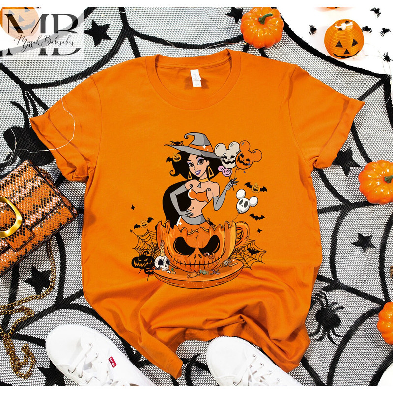 Disney Princess Tea Cup Halloween Shirts, Jasmine Teacup Shirt, Jasmine Halloween Shirt, Disney Teacup Shirt, Teacup Balloon Shirt - 2.jpg