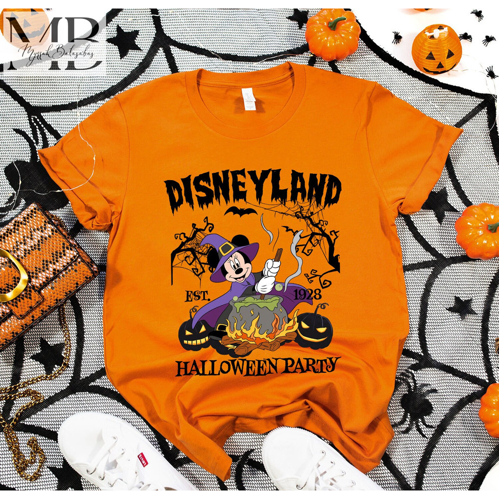 Disney Minnie Mouse Witch Costume Halloween Shirt, Disney Halloween Matching Shirts, Halloween Mickey Shirt, Disney family Trip Shirt - 3.jpg