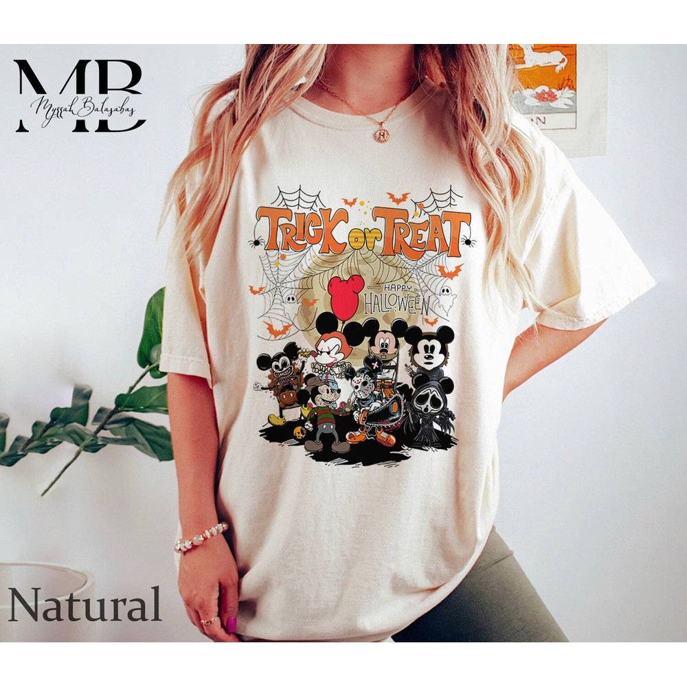 Retro Mickey Cosplay Halloween Horror Movie Shirt, Horror Characters Shirt, Michael Myers, Mickeys Not So Scary Disneyland Halloween Shirt - 1.jpg