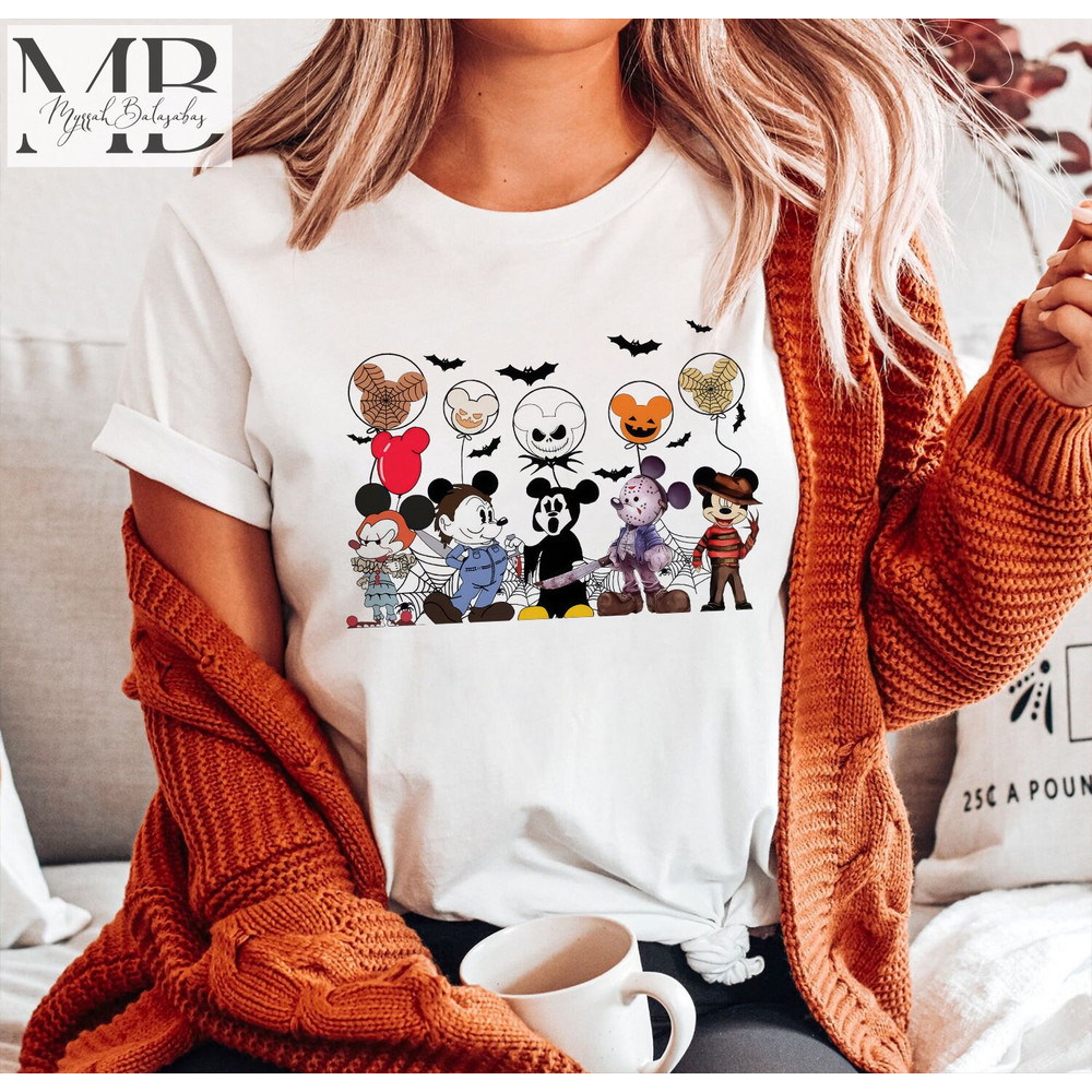 Retro Mickey Cosplay Halloween Horror Movie Shirt, Horror Characters Shirt, Michael Myers, Mickeys Not So Scary Disneyland Halloween Shirt - 3.jpg