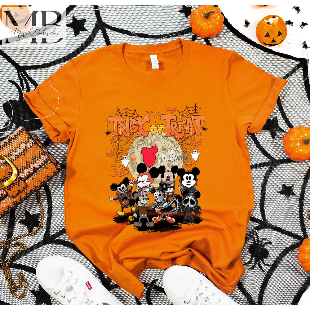 Retro Mickey Cosplay Halloween Horror Movie Shirt, Horror Characters Shirt, Michael Myers, Mickeys Not So Scary Disneyland Halloween Shirt - 4.jpg