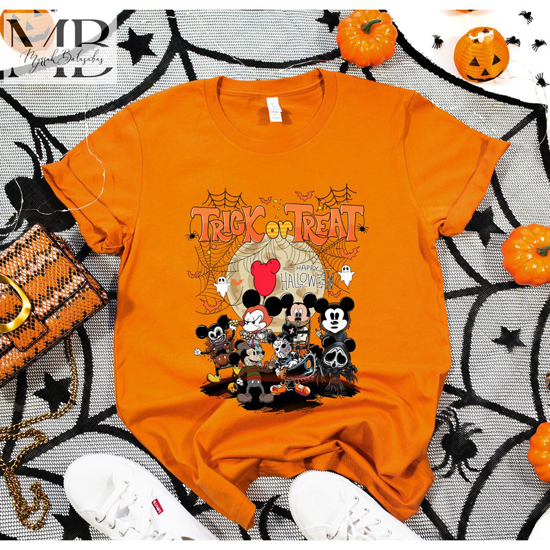 Retro Mickey Cosplay Halloween Horror Movie Shirt, Horror Characters Shirt, Michael Myers, Mickeys Not So Scary Disneyland Halloween Shirt - 4.jpg