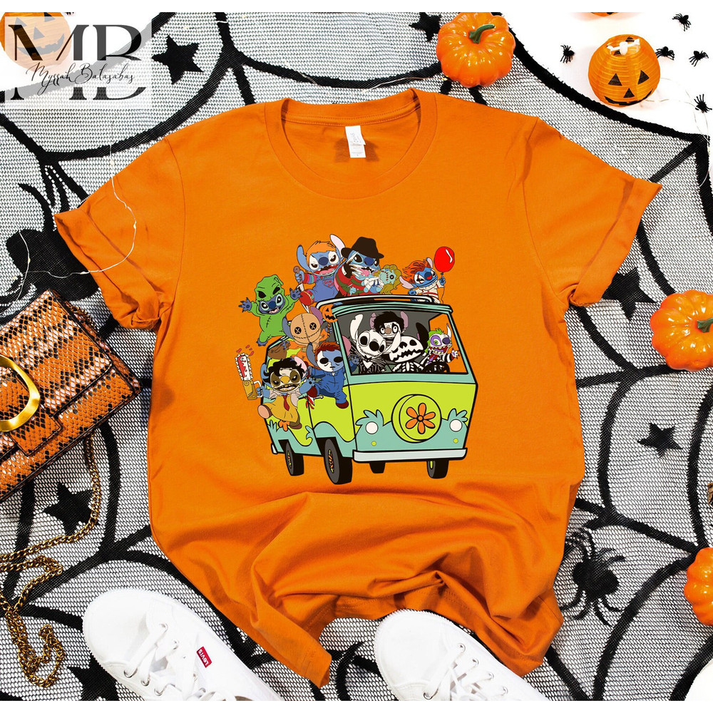 Stitch Halloween Shirt, Disneyland Halloween Shirt, Stitch Horror Hallowwen Shirt, Horror Film Characters, Halloween Party, Disneyland - 2.jpg