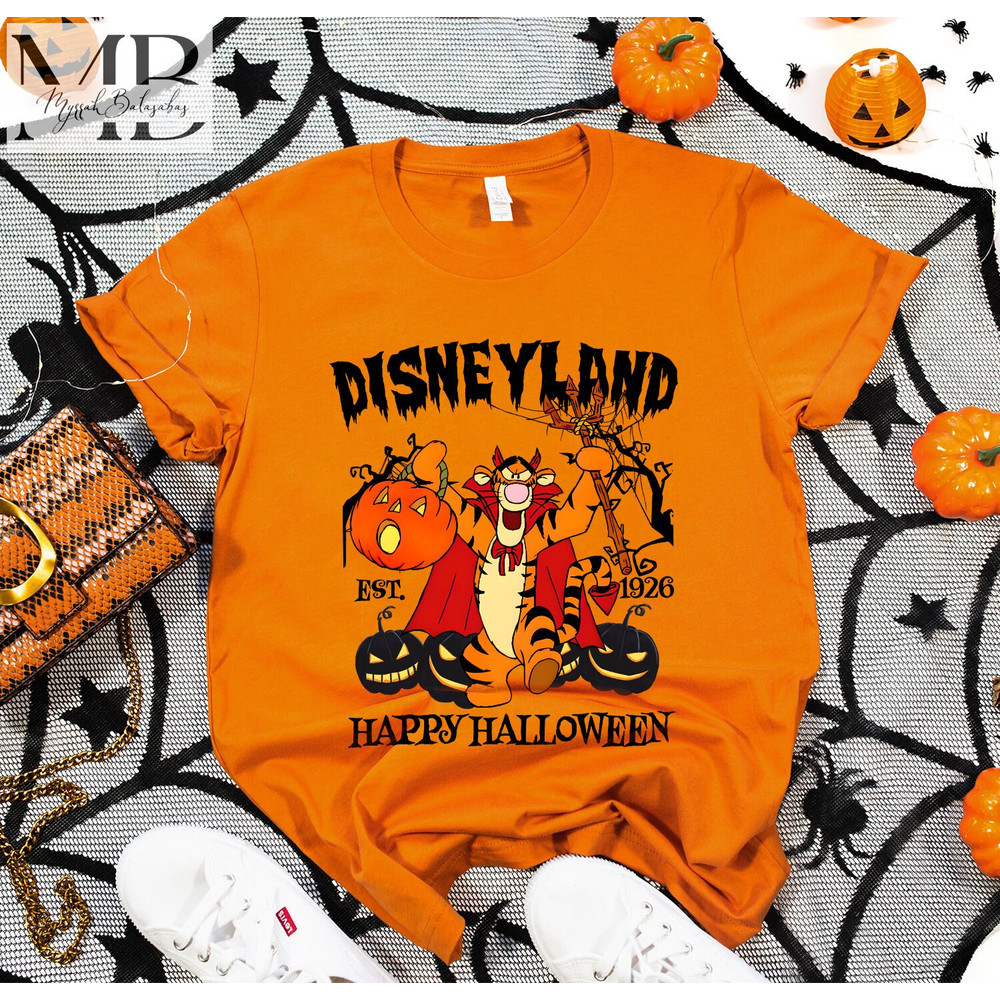 Tiger Devil Winnie the Pooh Halloween Shirt, Disney Halloween Matching Shirts, Halloween Mickey Shirt, Disney family Trip Shirt - 2.jpg