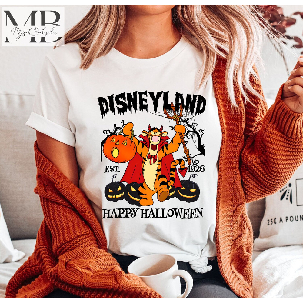 Tiger Devil Winnie the Pooh Halloween Shirt, Disney Halloween Matching Shirts, Halloween Mickey Shirt, Disney family Trip Shirt - 3.jpg