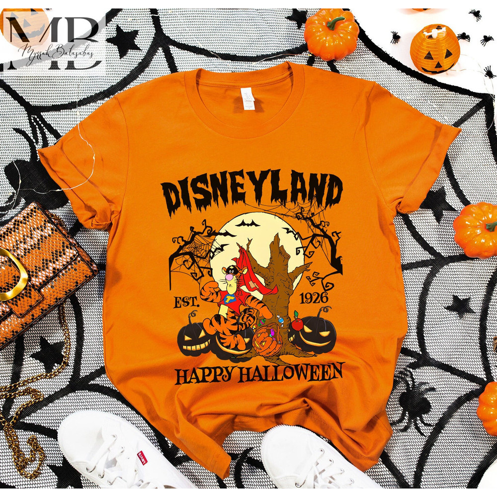Tiger Winnie the Pooh Halloween Shirt, Disney Halloween Matching Shirts, Halloween Mickey Shirt, Disney family Trip Shirt - 1.jpg