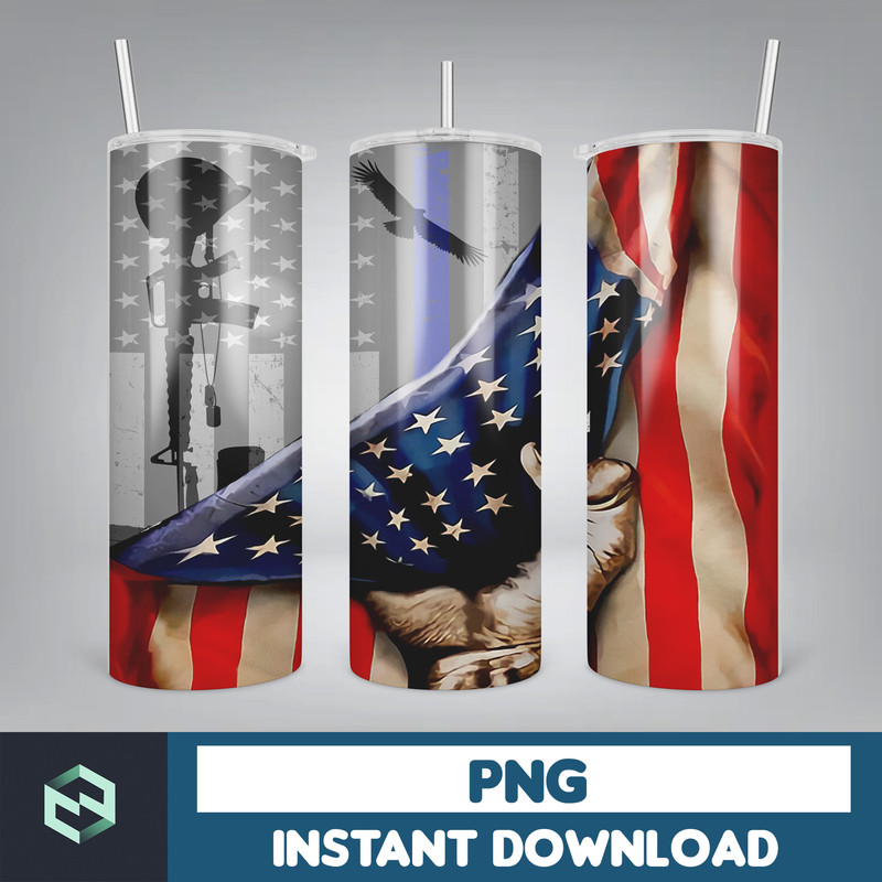 Army Veteran USA Flag 20oz Skinny Straight & Tapered Designs, American Flag Tumbler Designs,Veteran Tumbler Wrap PNG,Digital download (16).jpg