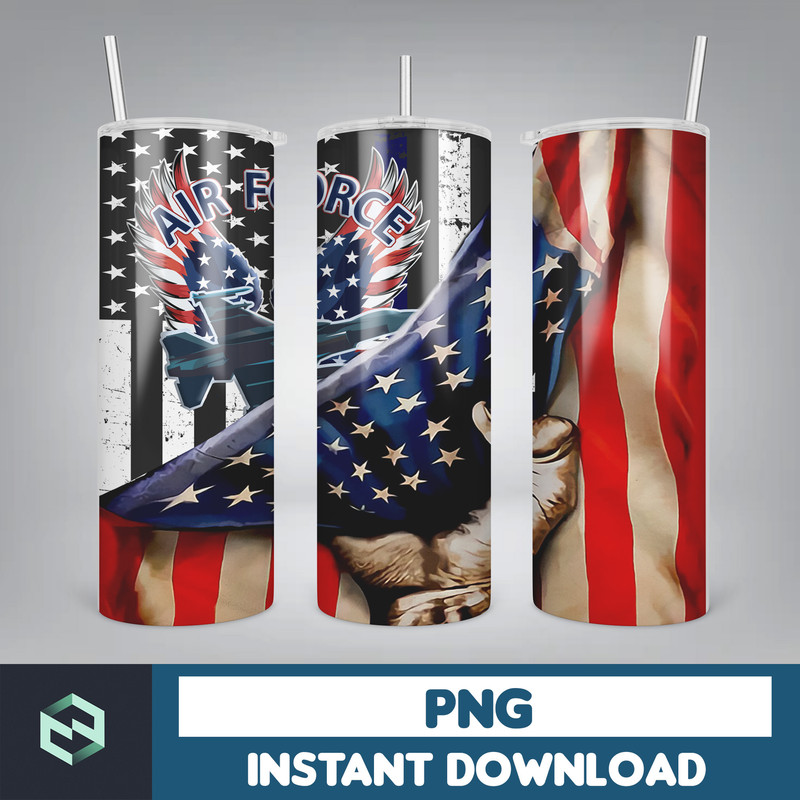 Army Veteran USA Flag 20oz Skinny Straight & Tapered Designs, American Flag Tumbler Designs,Veteran Tumbler Wrap PNG,Digital download (18).jpg