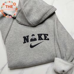 NIKE NBA Young Boy Embroidered Sweatshirt, Brand Custom Embroidered Sweatshirt, Custom Brand Embroidered Crewneck, Brand