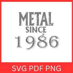 metal since 1986 svg