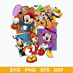 mickey friend halloween svg, disney halloween svg, halloween svg, png dxf eps digital file