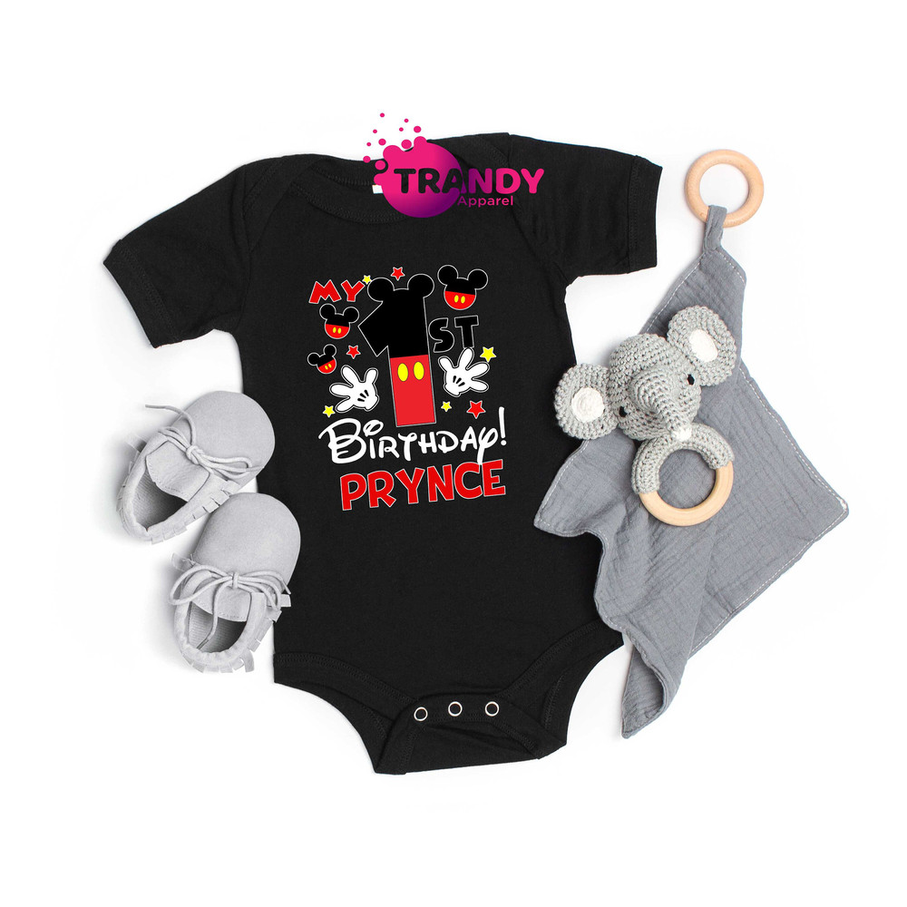 Custom My First Birthday T-shirt, Disney First Birthday Onesie, Baby First Birthday Outfit, Disney Baby 1st Birthday Shirt, Birthday Party - 2.jpg