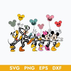 mickey & friend mummy svg, mickey & friend svg, disney halloween svg, png dxf eps digital file