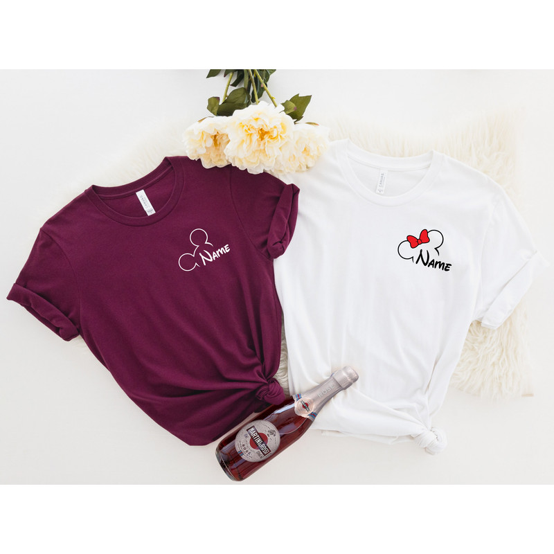 Disney Custom Name Shirts, Mickey And Minnie T-shirt, Disney Couple Shirt, Disney Castle Sweatshirt, Disney Family Vacation Tee, Disney Trip - 4.jpg