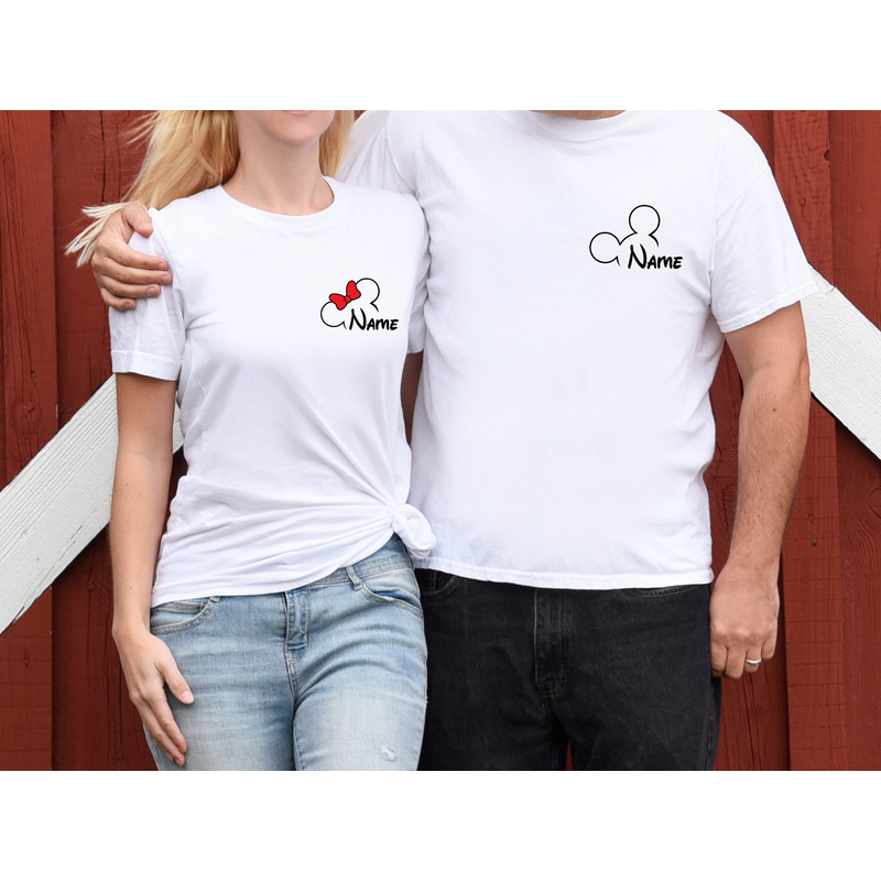 Disney Custom Name Shirts, Mickey And Minnie T-shirt, Disney Couple Shirt, Disney Castle Sweatshirt, Disney Family Vacation Tee, Disney Trip - 5.jpg