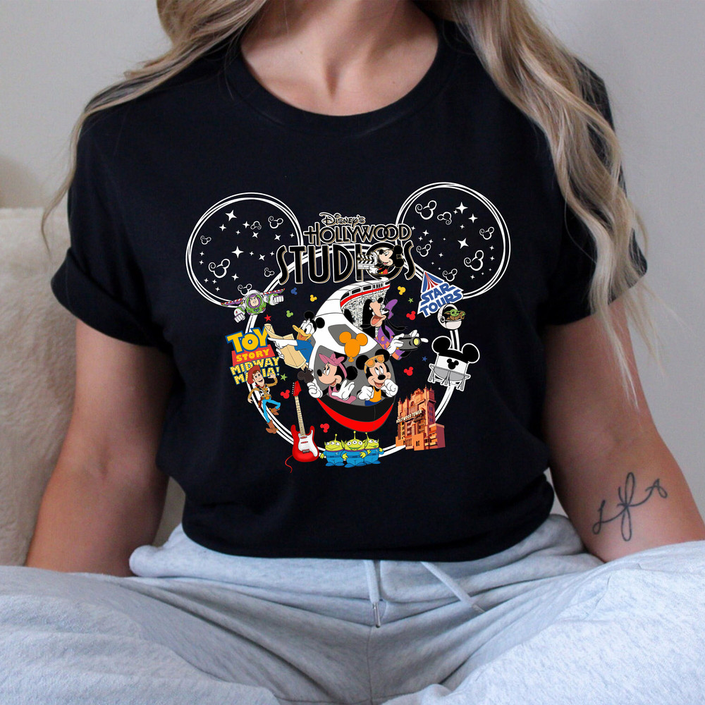 Disney Hollywood Studios T-Shirt, Retro Disney Hollywood Studios Shirt, Vintage Disney Shirt, Mickey and Friends Shirt, Disney Group Shirt - 3.jpg