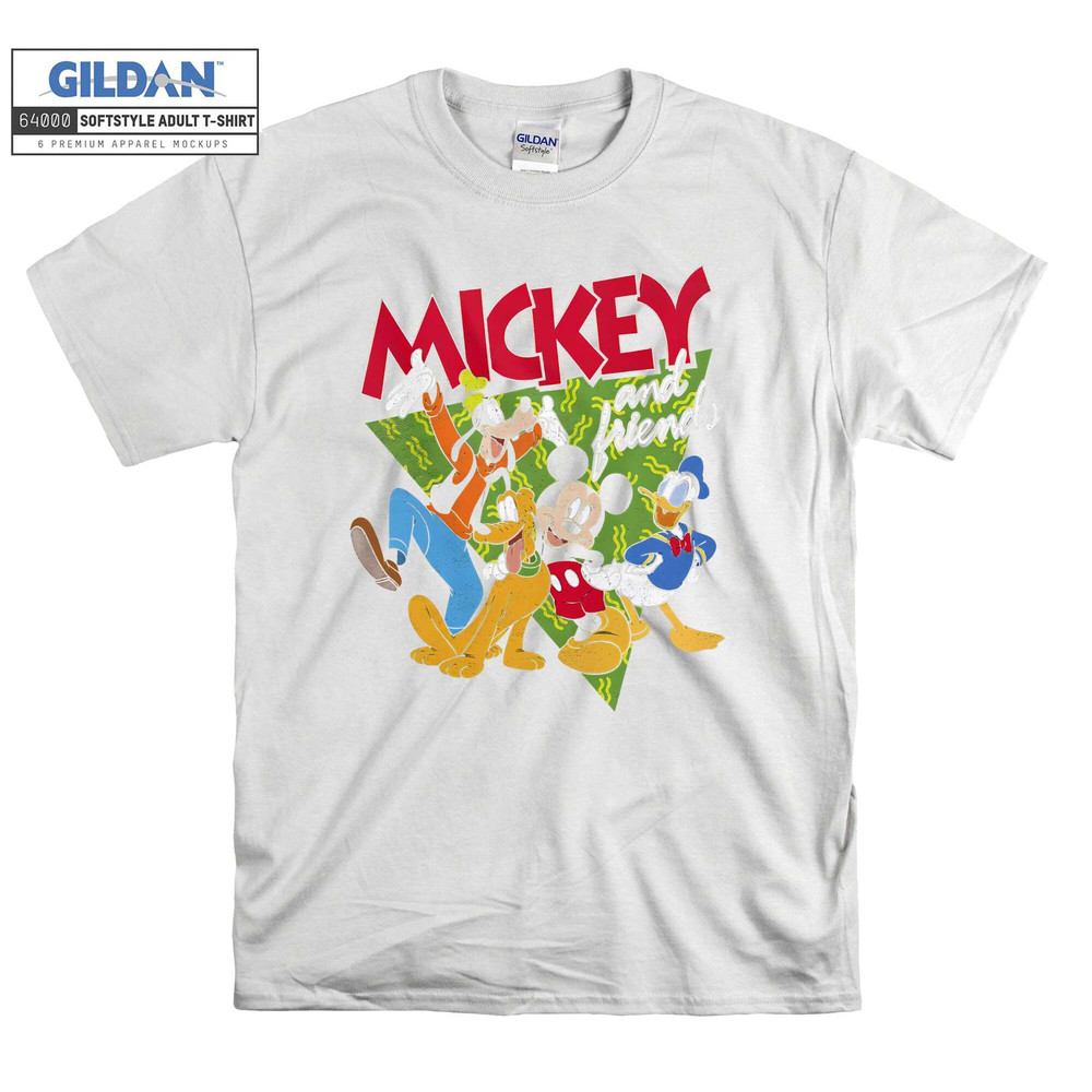 Disney Mickey And Friends Group Shot Patterned T shirt Hoodie Hoody T-shirt Tshirt S-M-L-XL-XXL-3XL-4XL-5XL Oversized Men Women Unisex 8697 - 2.jpg