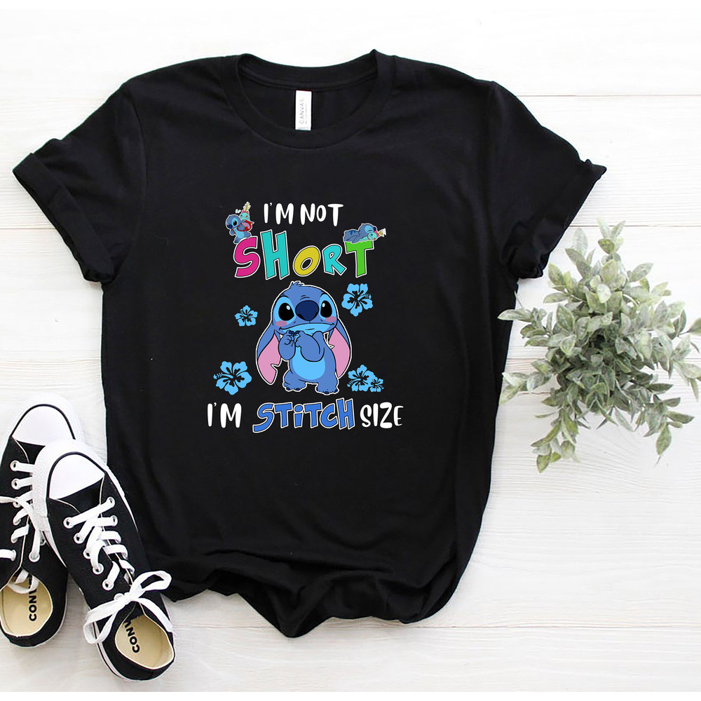 Disney stitch shirt I'm Not Short I'm Stitch Size T-shirt Disney Vacation Tee Stitch Unisex Shirt 148 - 1.jpg