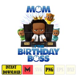 boss baby birthday ready to print files png, grandma, grandpa, sister, boss baby of the birthday boss baby png family di