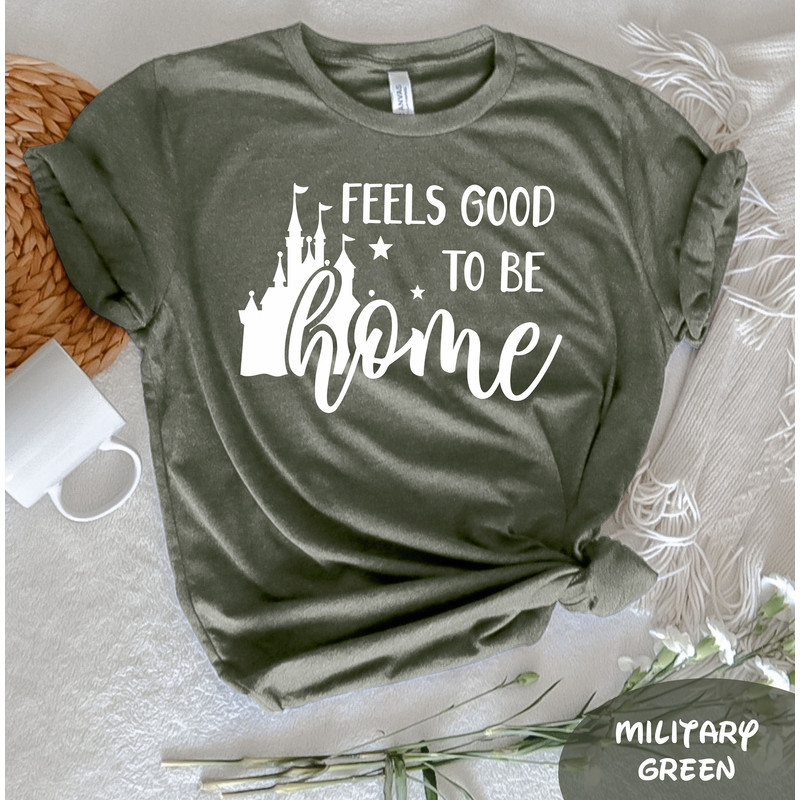 Feels Good To Be Home T-Shirt, Disney Shirt, Minnie Mouse Shirt, Park Shirt, Disney Park Shirt, Disney Gifts, Disney Family Vacation Shirt - 3.jpg