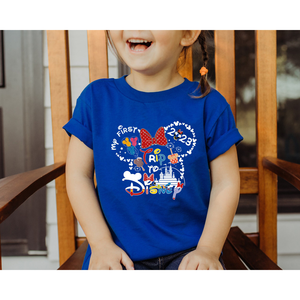 My First Trip To Disney 2023 Shirt, Disney Couple T-Shirt, Disney Trip Shirt, Disney Family Vacation T-Shirts, Disneyland Trip Shirts - 4.jpg