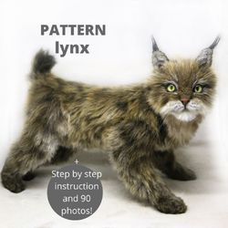 Lynx  sewing pattern plush toy | instruction how to sew | Stuffed Animal Sewing Tutorial