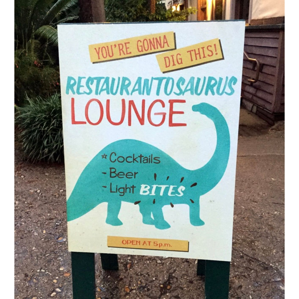 Restaurantosaurus Lounge Tee Embroidered Disney Bar Shirt Animal Kingdom Dinoland USA Subtle Disney Apparel - 3.jpg