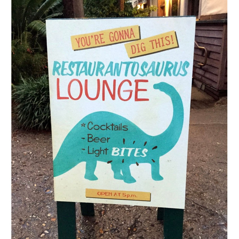 Restaurantosaurus Lounge Tee Embroidered Disney Bar Shirt Animal Kingdom Dinoland USA Subtle Disney Apparel - 3.jpg