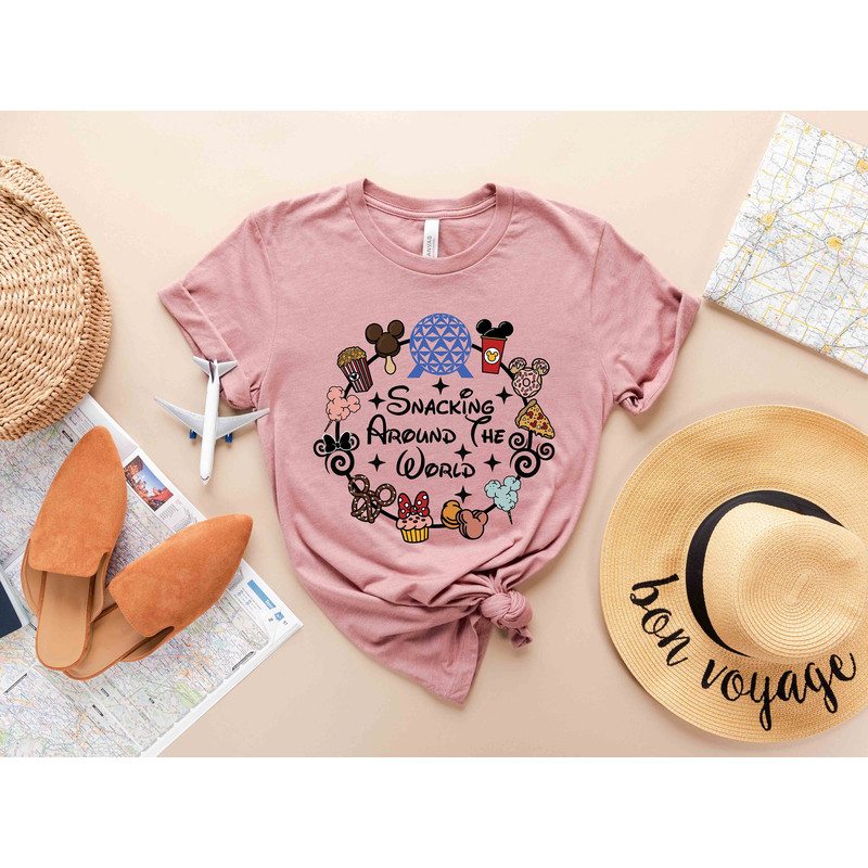 Snacking Around the World T-Shirt, Disney Snacks Shirt, Magic Kingdom Snacking Shirt, Disney Snacking Shirt, Epcot shirt, Disneyworld Shirt - 2.jpg