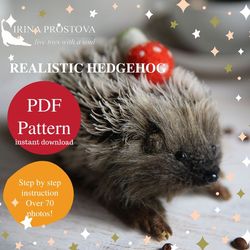 hedgehog sewing pattern plush toy | instruction how to sew | stuffed animal sewing tutorial