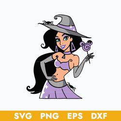 bad witch ariel disney princess svg, halloween svg, png dxf eps digital file