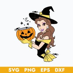 belle beauty and the beast halloween svg, belle halloween svg, halloween svg, png dxf eps digital file