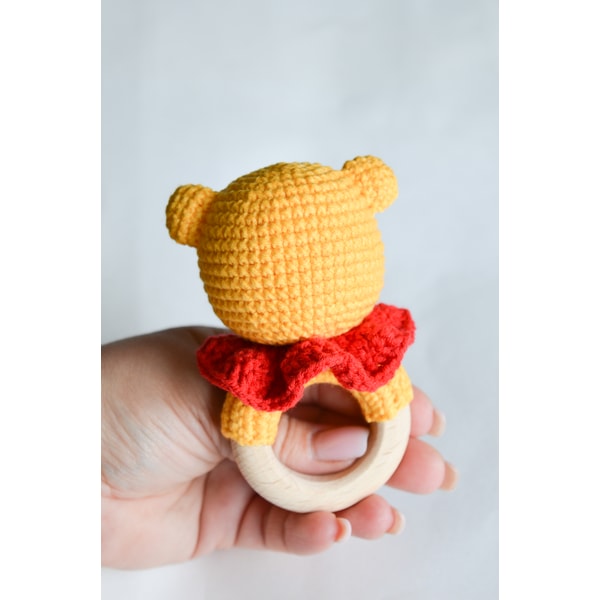 Winnie the Pooh easy crochet pattern baby rattle for beginne | Inspire ...